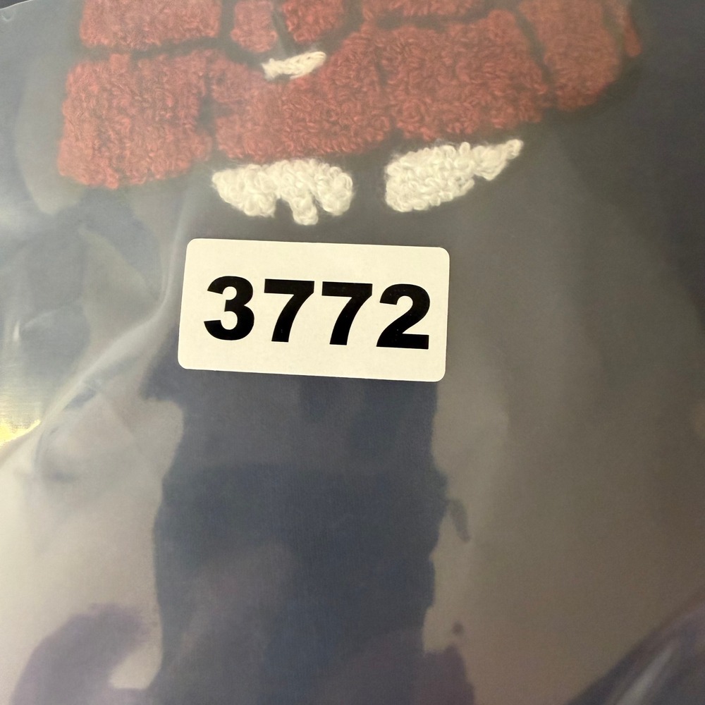 Peanuts Snoopy Blue Hoodie Mens 2XL Puffer Jacket Graphic Chenille Patch #3772 - Picture 2 of 10